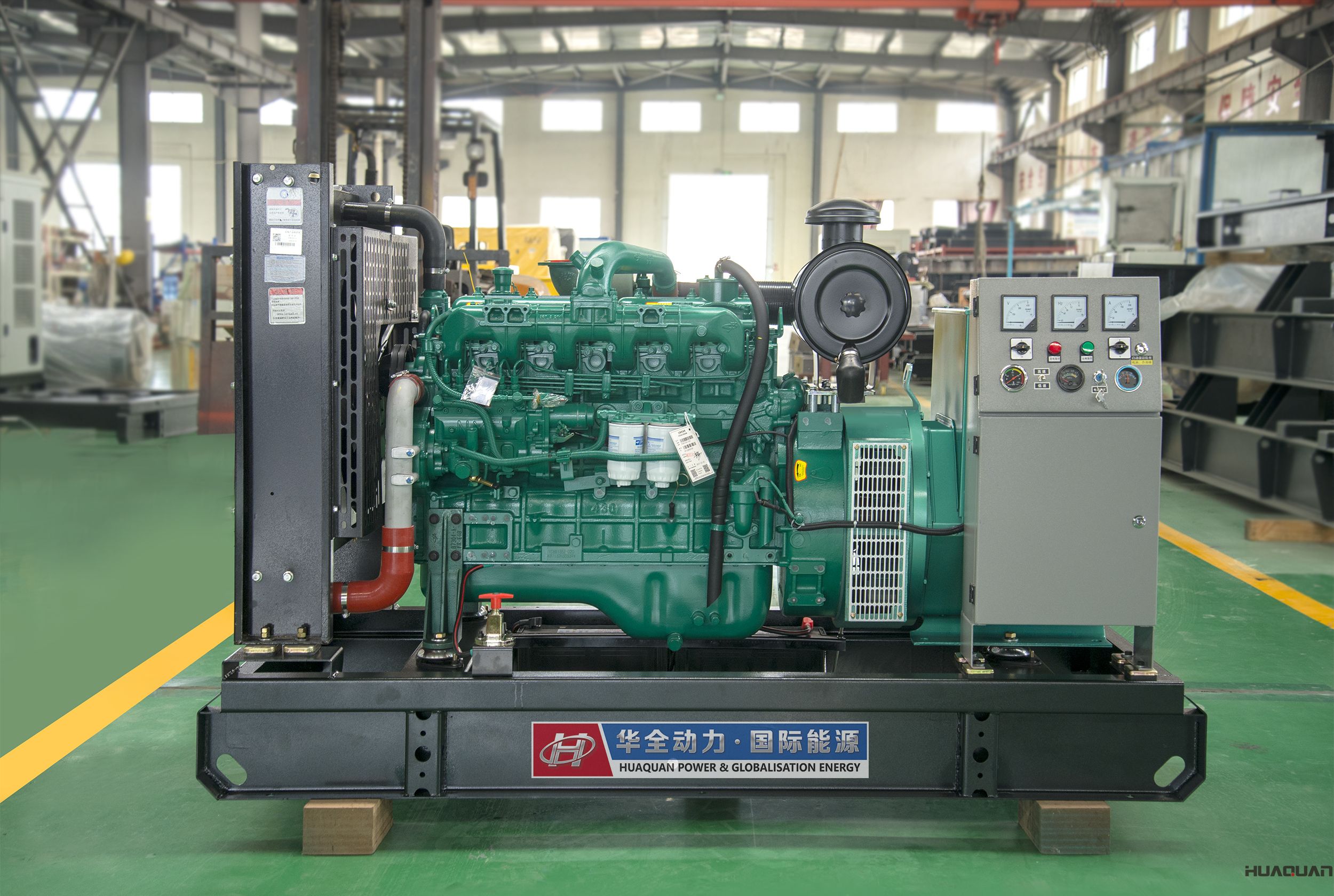 2018年4月27日華全動(dòng)力一臺(tái)80kw自動(dòng)化發(fā)電機(jī)組發(fā)往江蘇