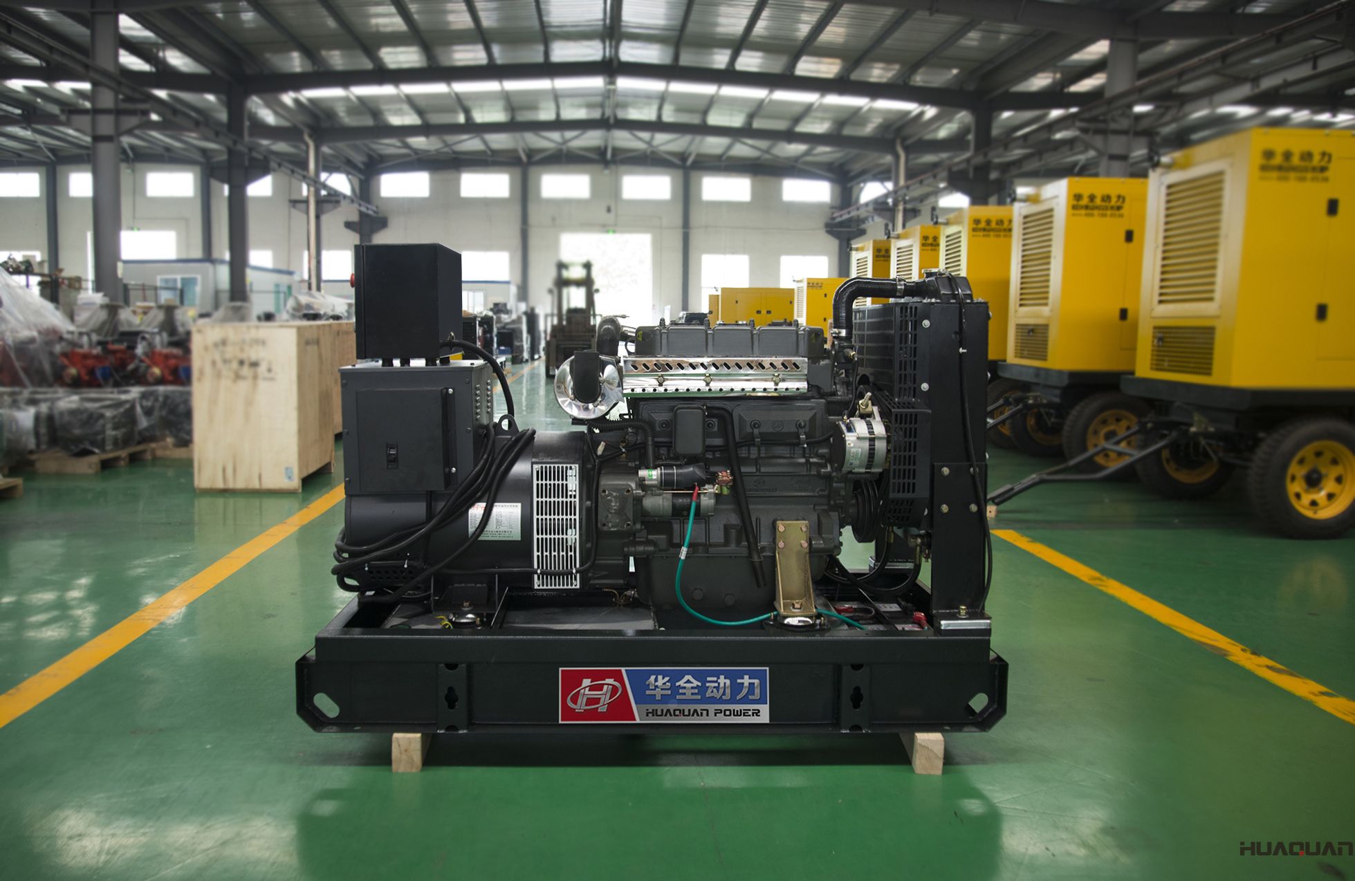 2018年4月27日華全動(dòng)力一臺(tái)50kw標(biāo)配發(fā)電機(jī)組發(fā)往江蘇