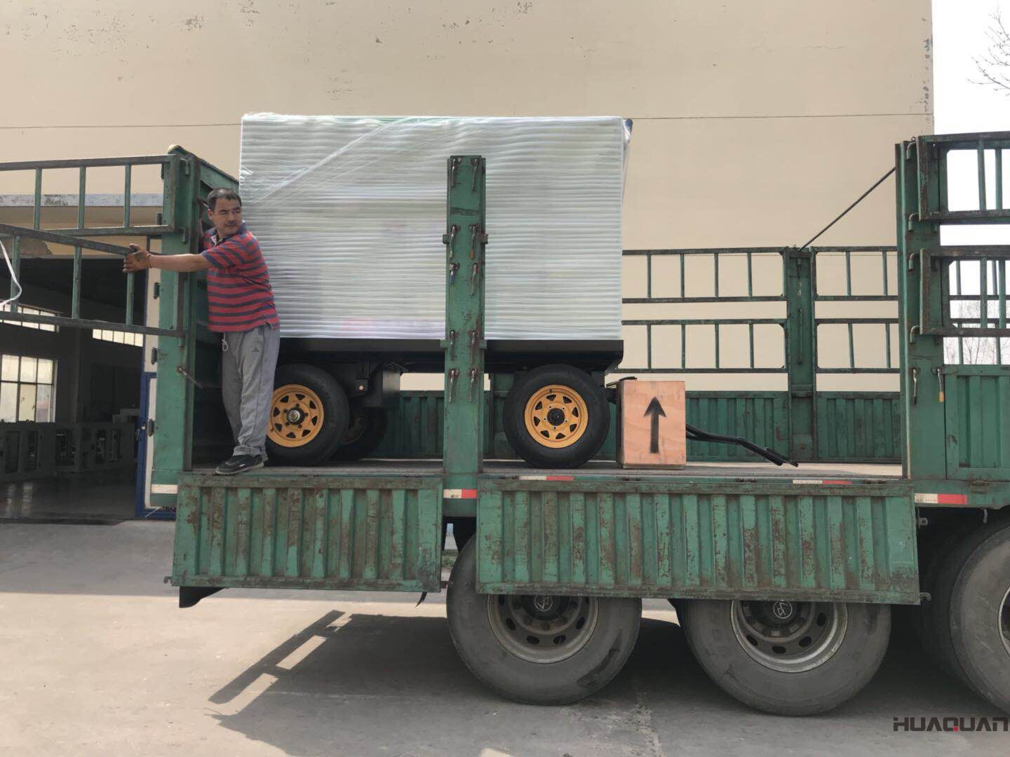 2018年4月2日華全動力50kw移動拖車（含棚）發(fā)電機(jī)組發(fā)往天津