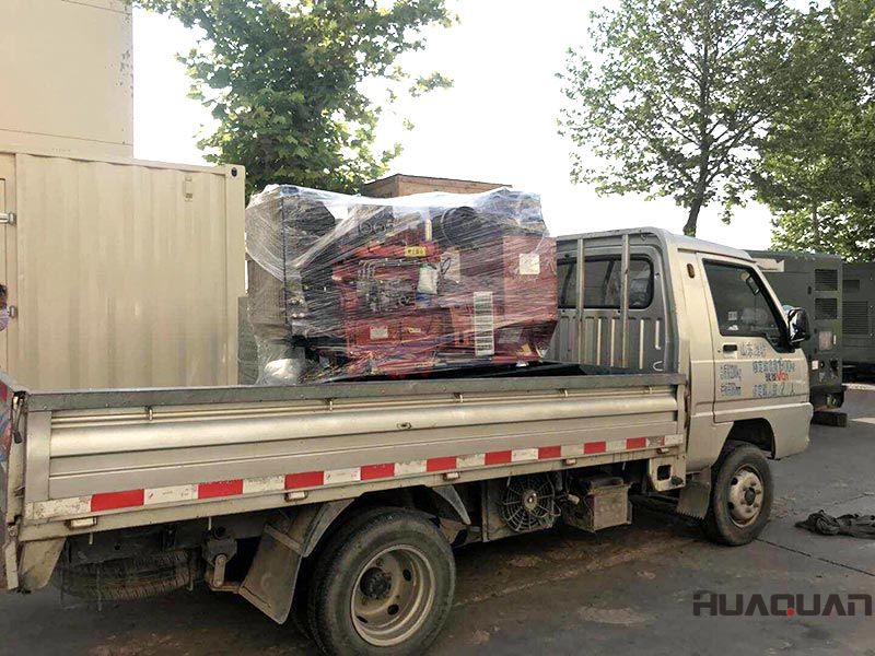 一臺HQ40GF標配柴油發電機組在6.25號，發往山東省濱州
