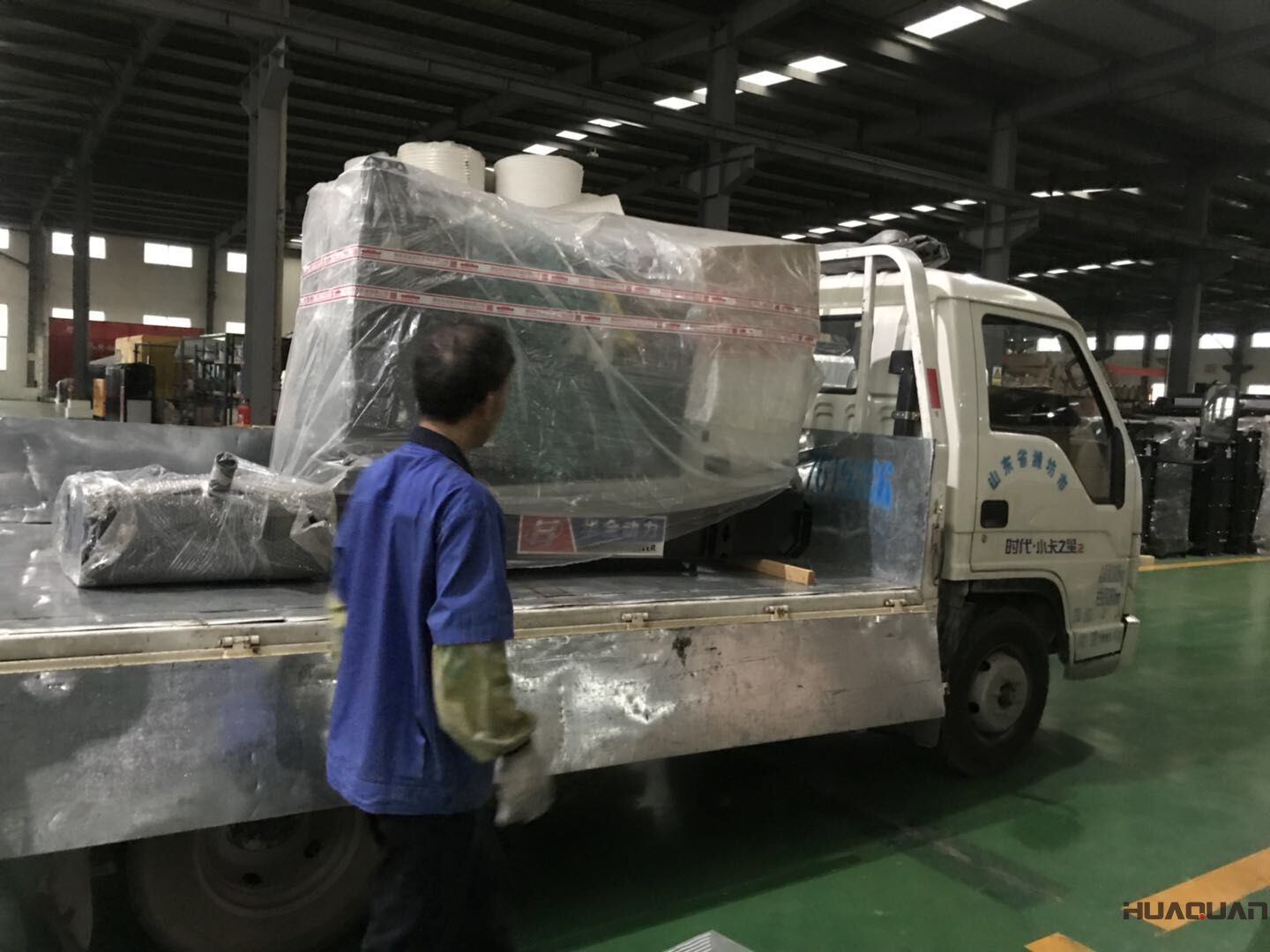  王先生的一臺HQ75GF標配型柴油發電機組已在7月8號發往河北