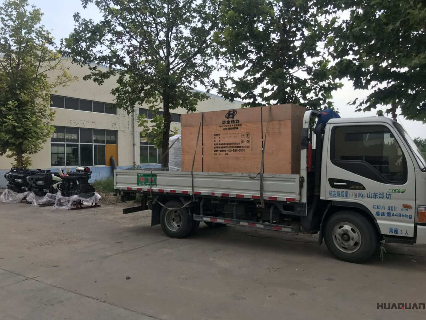 一臺20kw立柜自啟動柴油發電機組于9月7日發往湖北