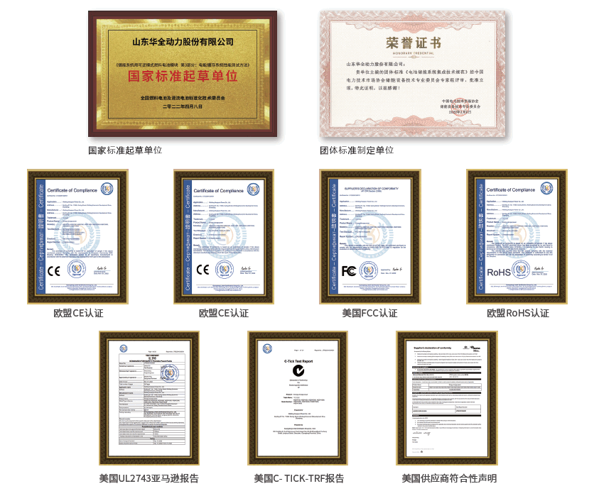 華全電源資質(zhì)認(rèn)證